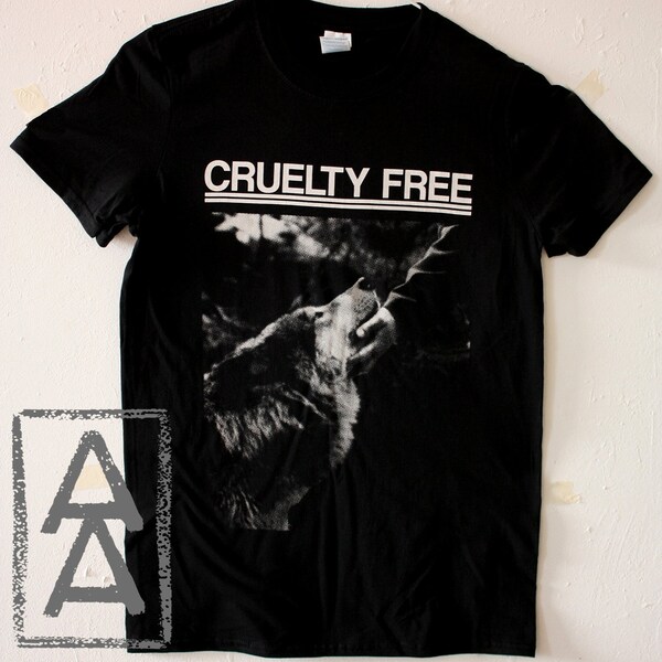 CRUELTY FREE shirt vegan animal rights punk