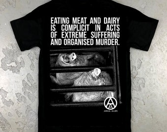 COMPLICIT maglietta vegana per i diritti degli animali punk