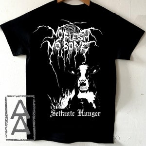 Darkthrone No flesh No bone  vegan animal rights shirt punk