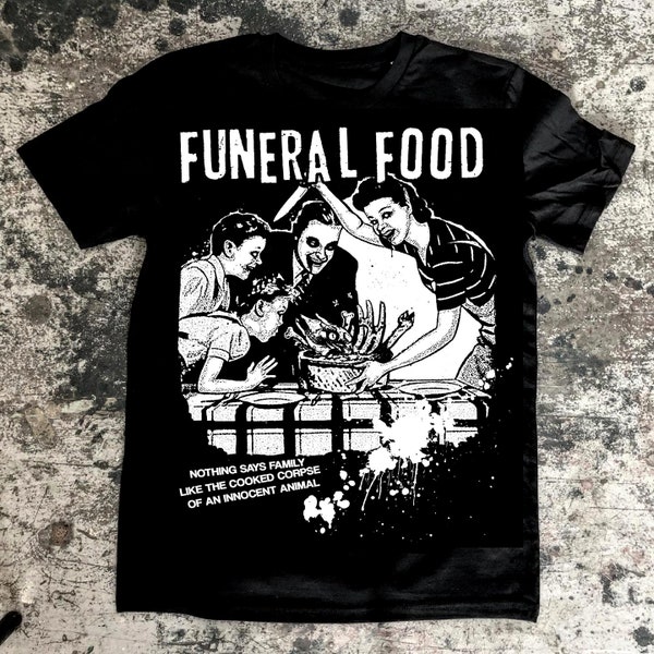 FUNERAL FOOD animal rights vegan animal rights shirt punk