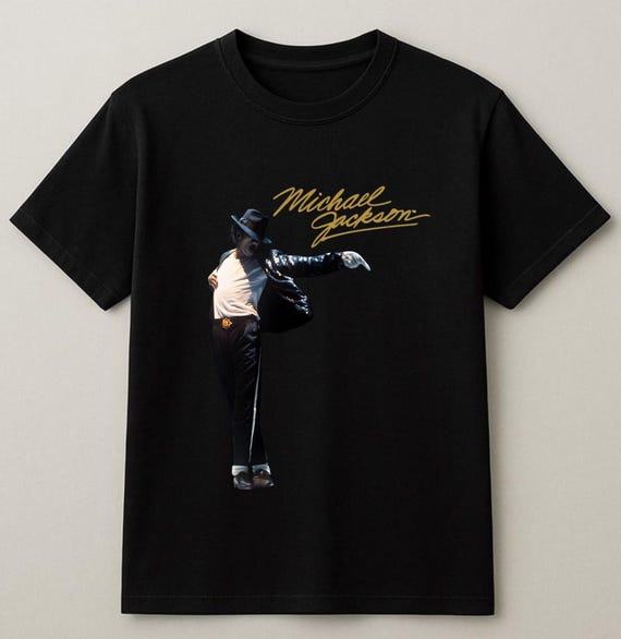 Michael Jackson Glove Graphic PNG Vintage 90s Tee, Michael Jackson