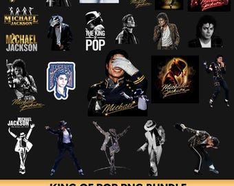 40 King of Pop PNG Bundle, Michael Jackson Inspired PNG,80s Music Legend Sublimation Png,Retro Vintage Singer MJ Shirt Png, Digital Download