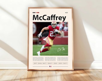 Plakat Christiana McCaffreya, Plakat z piłkarzem, Grafika sportowa, Sztuka ścienna sportowa, Dekoracje do sypialni, Sztuka nowoczesna