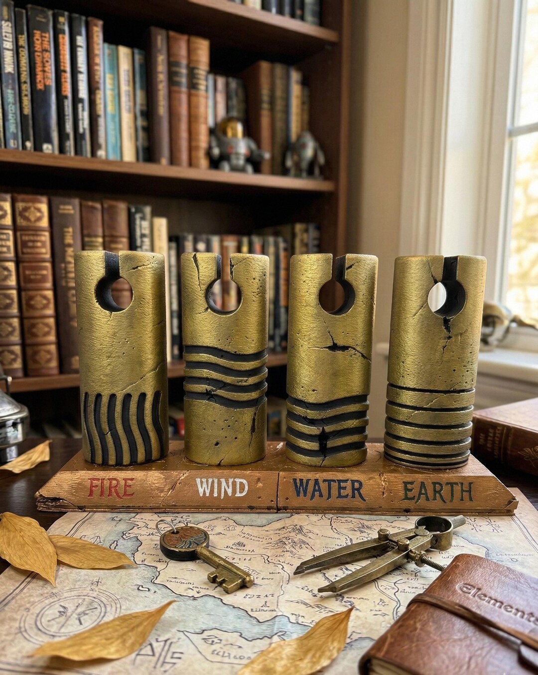 The Fifth Element Stones Prop Replica - Set of 4 Elemental Stones (fire ...