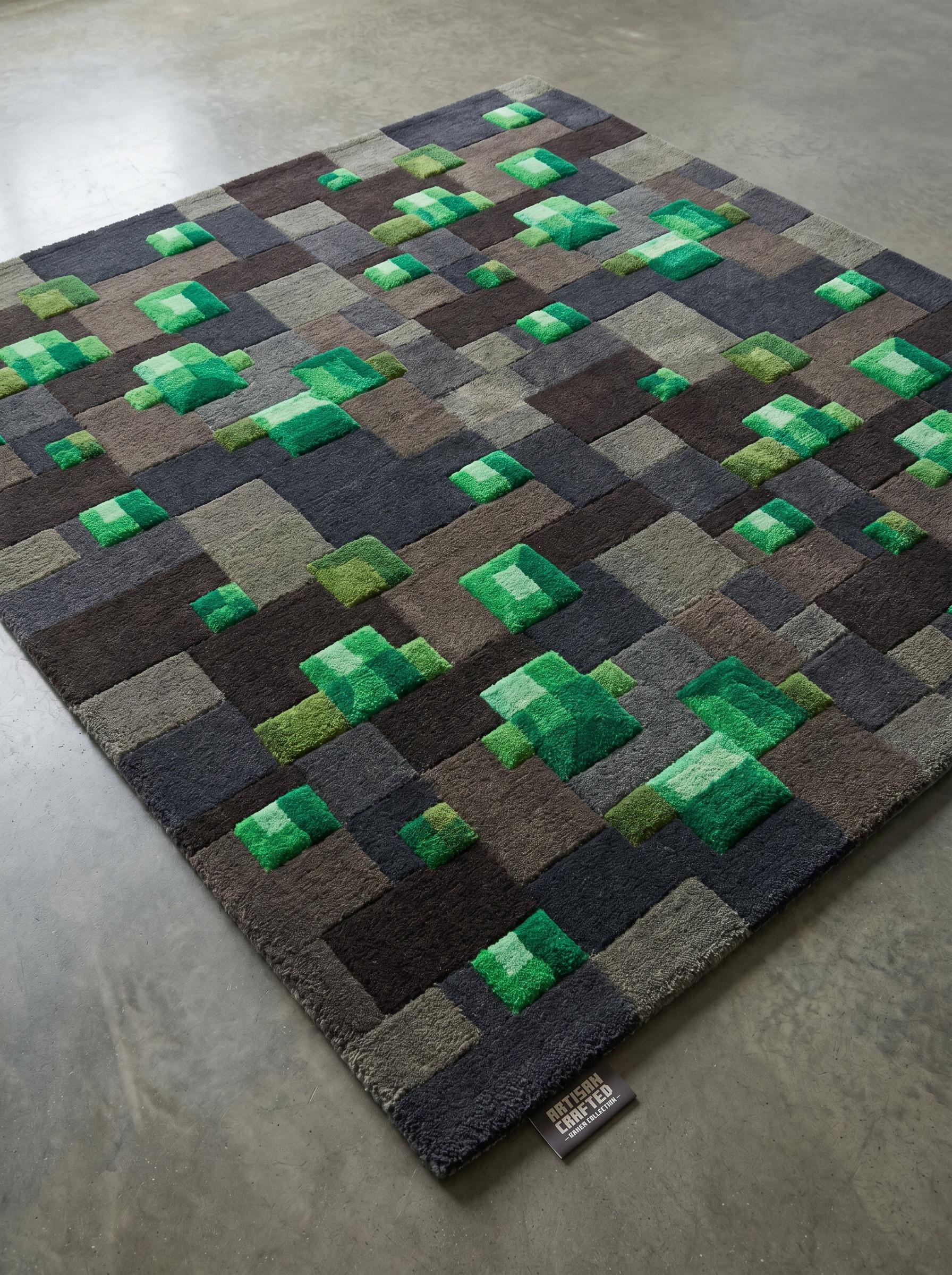 Pixel Heart Rug - Etsy
