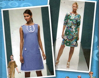 Uncut Project Runway Simplicity A-line Dress #2995 Sewing pattern - Size D5 - 4 thru 12