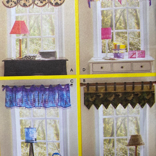 Uncut Simplicity 3919 curtain valance Sewing for Dummies Pattern