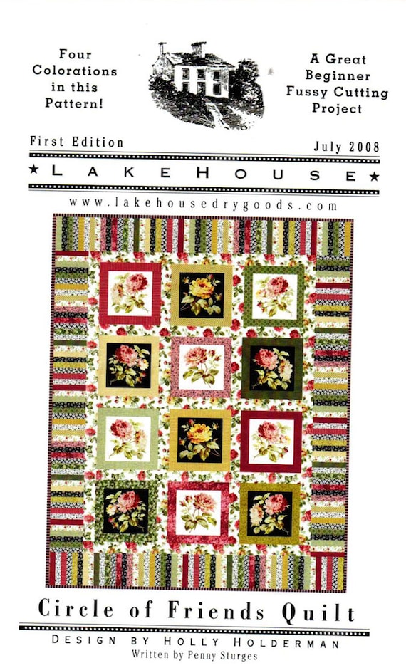 New Circle of Friends Quilt sewing pattern by Lakehouse Drygoods - Easy