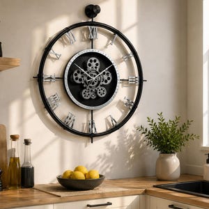Gift For Home Large Wall Decor Modern Wall Art Unique Home Clock Oversized Wall Art Home Decor ClockLiving Room Clocks Wall Clock Gift