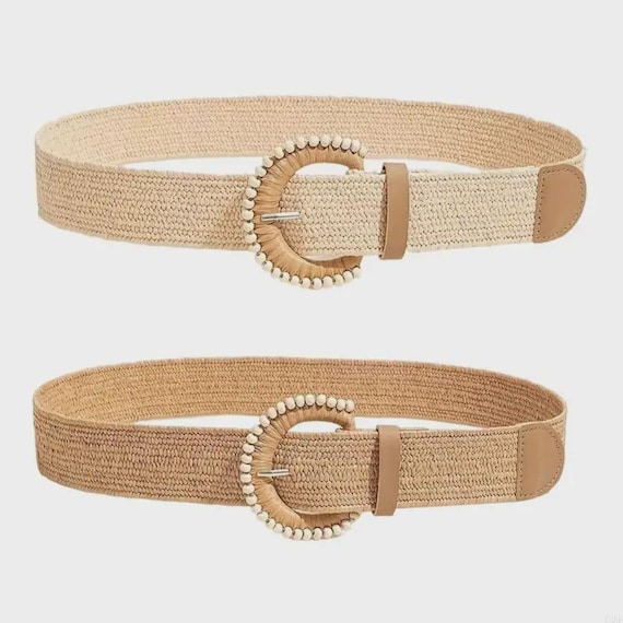 Nwt Haute Hippie Raffia Straw Belt Faux Pearl Gold Chain Boho Belt Sz Lg Two Toned Pearl Metallic Raffia Belt | mostwantedusa main image 2