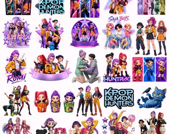 KPOP PNG Bundle, 25 Kpop Girl Group & Boy Band Png-Dateien, koreanische Popmusik Digital Download, Sublimationsdesign, 300 dpi