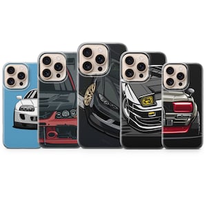 JDM cars Phone Case Japanese Culture Cover for iPhone 17, 17Pro, 16e, 15, 14, 13, 12, Samsung S25 Fe, S24, A17, A56, Pixel 10Pro, 9A