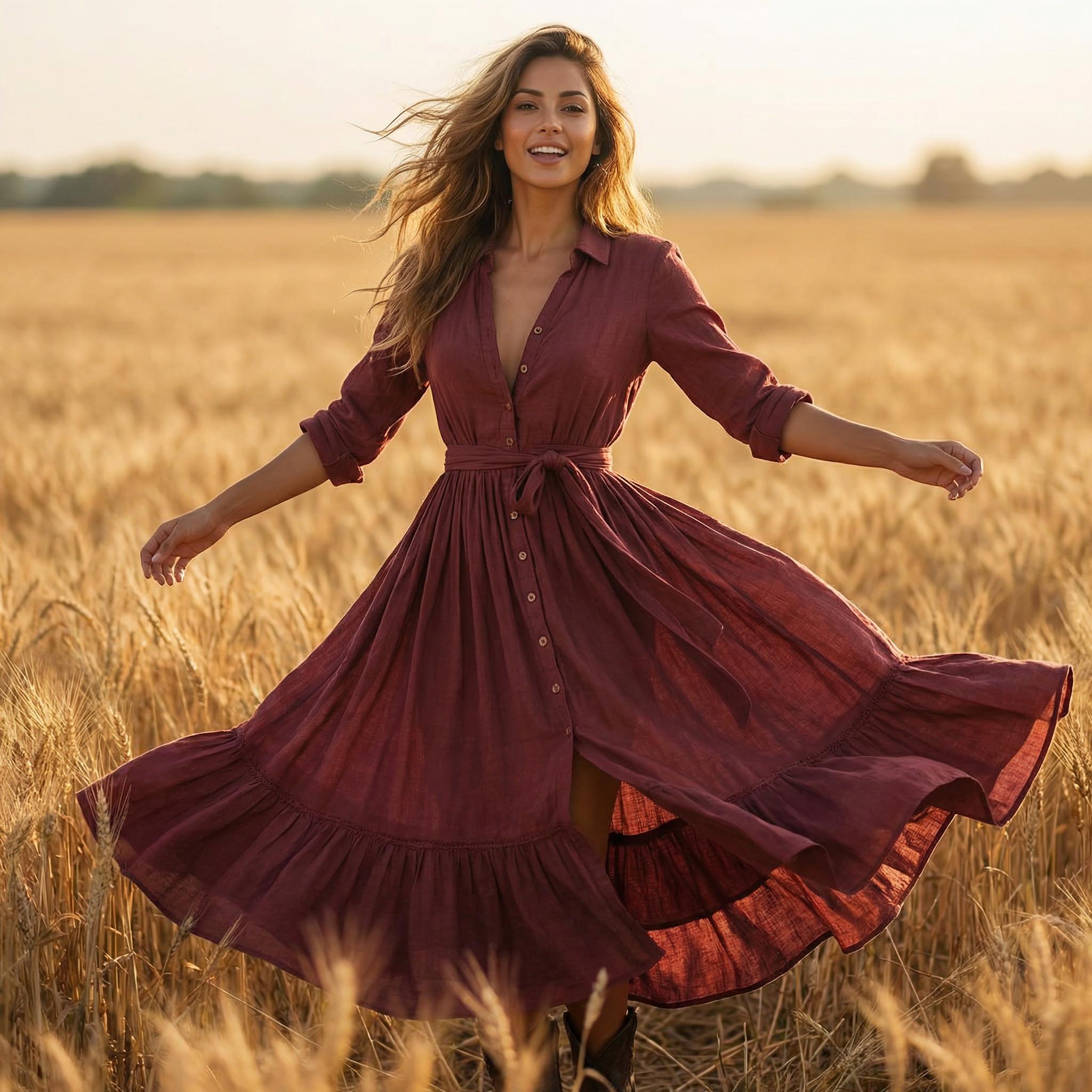 slim fit dress slacks Rustic Elegance Casual Dress – ModCloth main image 1
