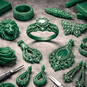 Custom Jewelry 3D CAD Design | Wax Model Preview | Personalized Jewelry Visualization | Pre Production Approval