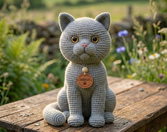 Amigurumi Cat Crochet Pattern PDF, Cute Cat Plush Toy, Stuffed Animal Pattern, Beginner Friendly, Kawaii Kitty, Instant Download