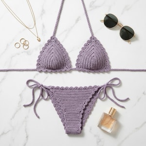 Scalloped Crochet Bikini Top Pattern (PDF Download)