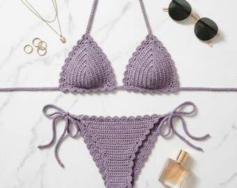 Scalloped Crochet Bikini Top Pattern (PDF Download)