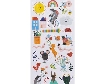 Pebbles Kid at Heart 6x12 Stickers - Scrapbook, Card, Paper Craft Supply -- MSRP 7.00