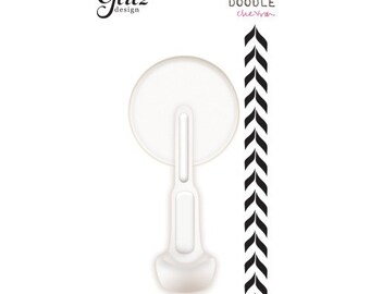 75% Off - Glitz Design Felicity Tiny Roller Doodle - Curvy Chevron -- MSRP 5.00