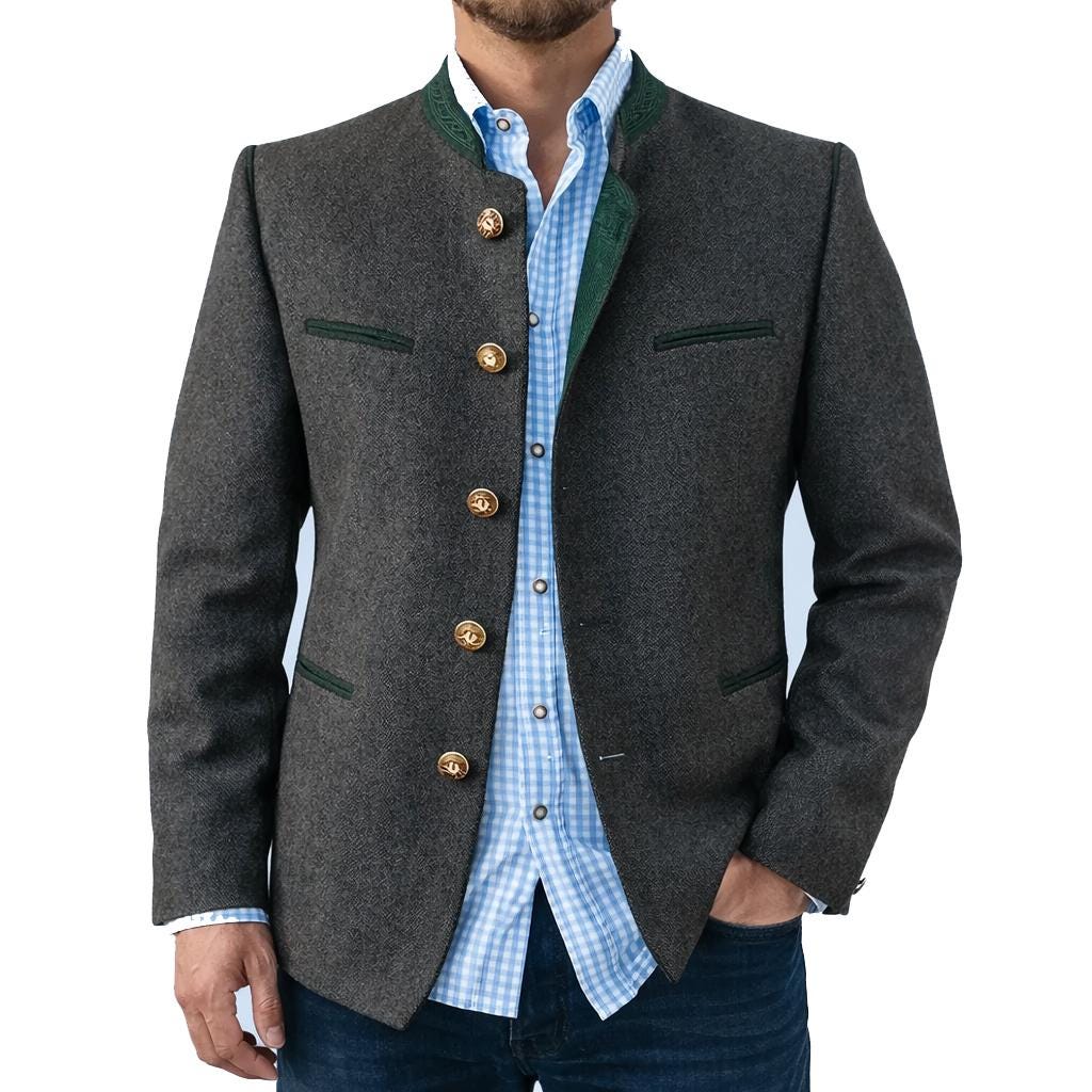 Linen Trachten Jacket Mens - Etsy UK