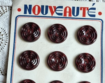 Lots De Boutons Anciens De Mercerie - Style Japonisant - Occasion