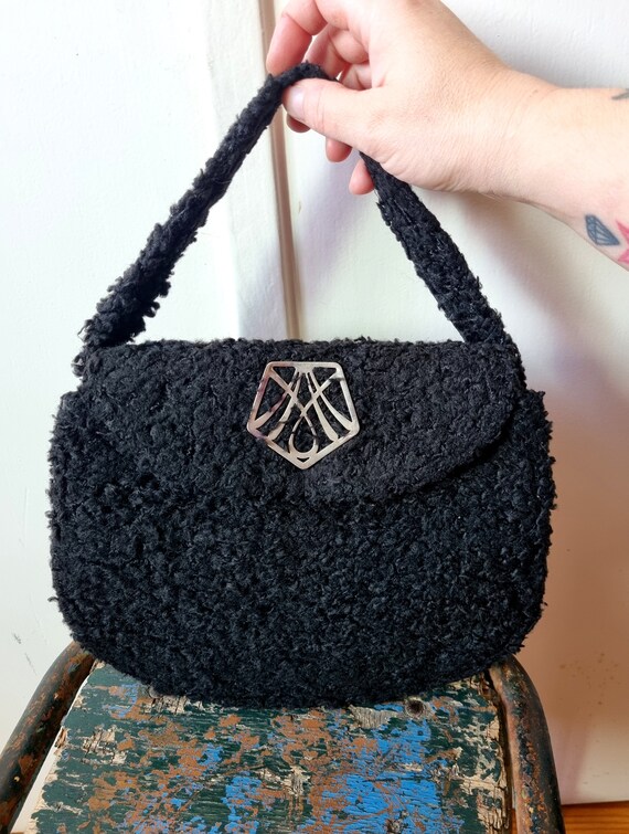 Sac Vintage Années 1900 En Cuir Marron - Petit Format - Excellent état