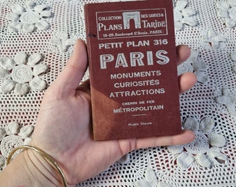 Petit Plan de Paris Ancien, vers les années 1930, Français