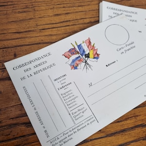 RARE ! Lot de Cartes Postales Françaises, Correspondance des Armées, années 1930-40 ?