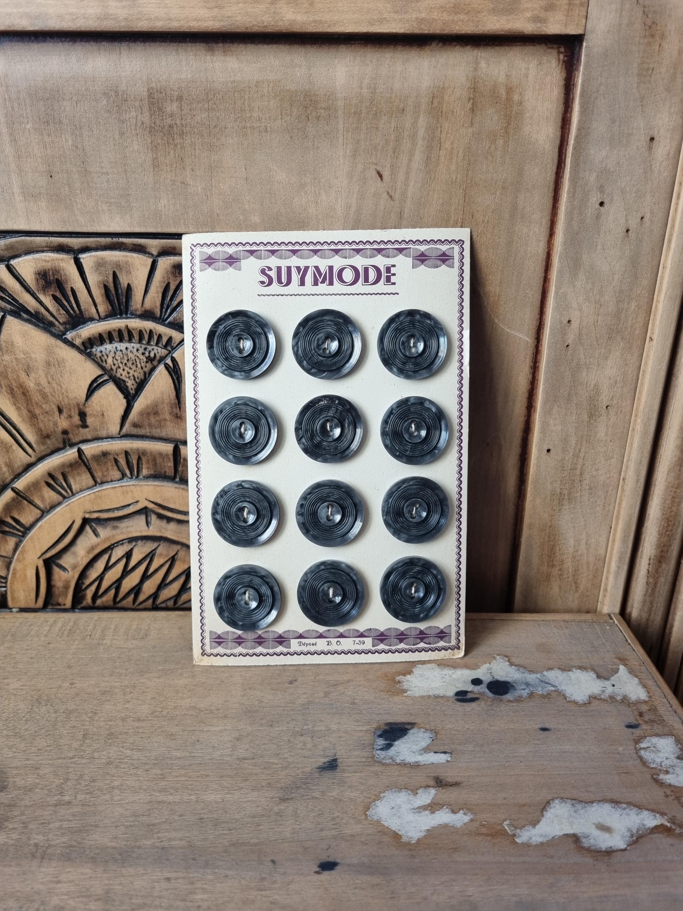 Bouton Orange Ancien En Lucite - Mercerie Vintage, Lot De 1 à 10 Pièces