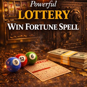 LOTTERY WIN FORTUNE Ritual, Lotterie Ritual, Geld Ritual, Glücksspiel, finanzieller Segen, Win Geld Ritual, Lotterie Glück