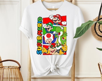 Super Mario Shirt, Super Mario Matching Shirt, Mario and Friends Shirts, Super Mario Fan Shirt, Family Vacation Shirt