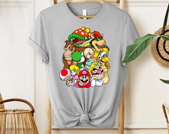 Super Mario Shirt, Super Mario Matching Shirt, Mario and Friends Shirts, Super Mario Fan Shirt, Family Vacation Shirt