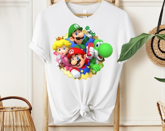 Super Mario Shirt, Super Mario Matching Shirt, Mario and Friends Shirts, Super Mario Fan Shirt, Family Vacation Shirt