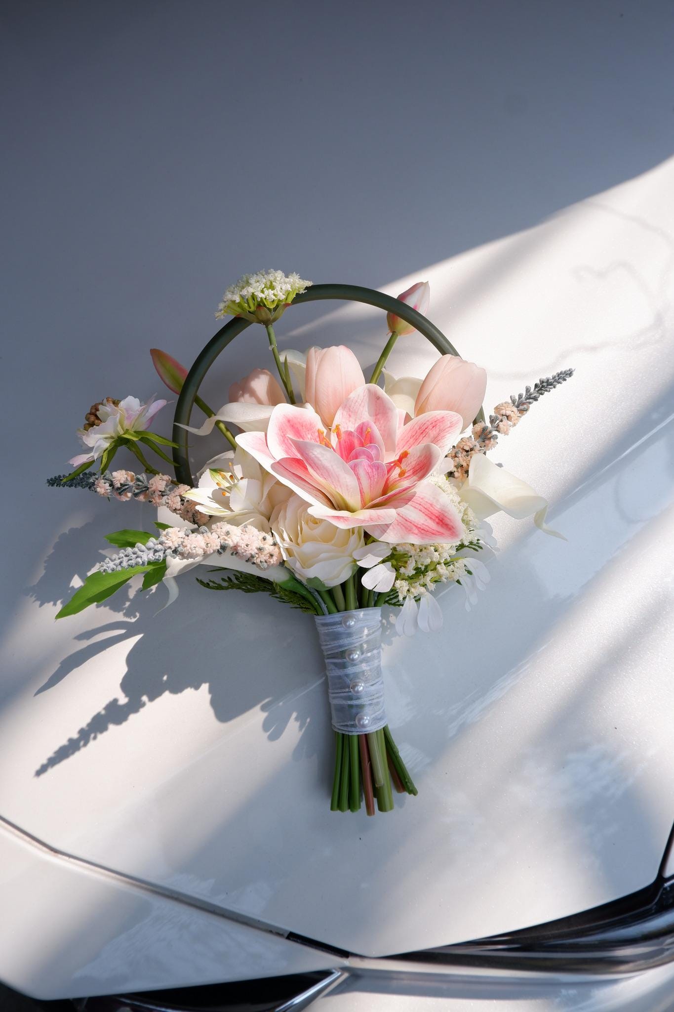 Blush Pink Lily Bridal Bouquet