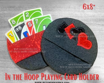 Playing Card holder | ITH Machine Embroidery