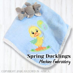 Spring Ducklings | Machine Embroidery Designs