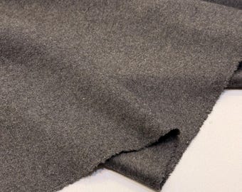 Italian Wool Fabric, Dark Gray Coating (By the Yard)