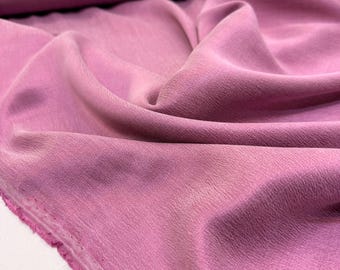 Pink Cupro Fabric, Silky and Lightweight (Breathable Dress Material)