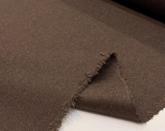 Italian Wool Fabric - Soft Brown for Winter Coats