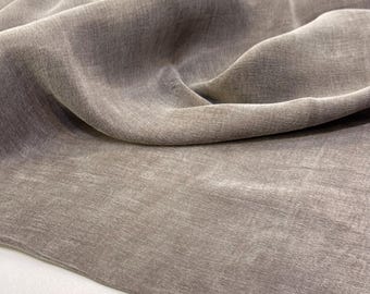 Tejido Cupro Lyocell: Gris topo, suave y transpirable - Mezcla sostenible