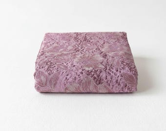 Dusty Rose Brocade Fabric, Floral Glitter Jacquard (150cm Wide, Polyester)