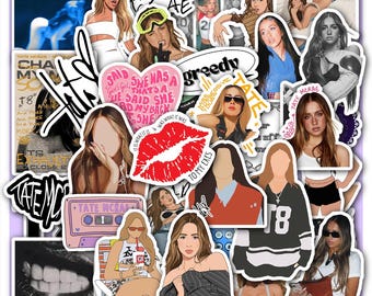 Tate Stickers Sheet McRae – Waterproof Vinyl Laptops Decals 40 designs (4 Sheets)