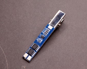 Cyberpunk Hair Clip Circuit Board Barrette, Geek Chic Tech Accessories, Gift for Her