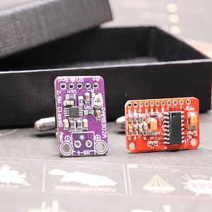 Circuit Board Cufflinks, Men's Accessory, Geek Gift for Programmers