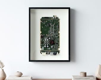 Tesla Model 3 Model Y Wall Art, 2018 Original MCU Intel Atom A3950, Tesla Car Part Recycled Art, Geek Gift for Him