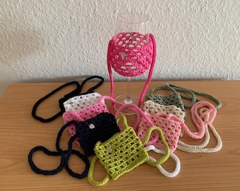 porte-verre à vin au crochet