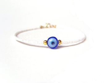 Evil Eye Bracelet, Turkish Evil Eye, Nazar Jewelry, Beaded Friendship Bracelet, Evil Eye Jewelry