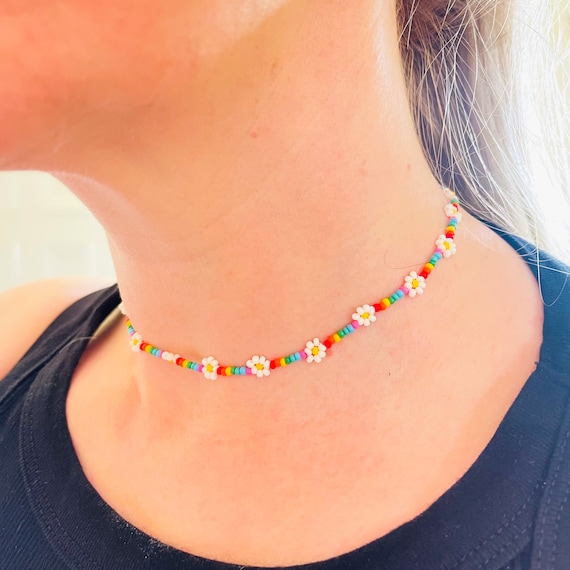 Rainbow daisy choker discount