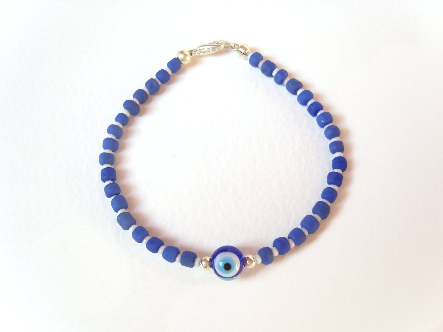Turkish Eye Bracelet Blue Beaded Friendship Bracelet Evil - Etsy UK