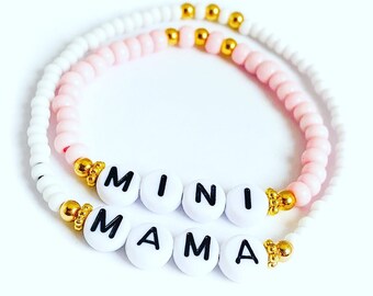 Mama and Mini Bracelet Set, Mama and Me Jewelry, Mother and Daughter Bracelets in the UK